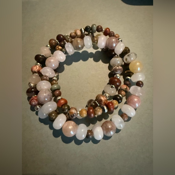 Bracelets w/Mixed Jaspers, Sunstone & Sterling Silver by Alta Lee Inspirations - Picture 12 of 15